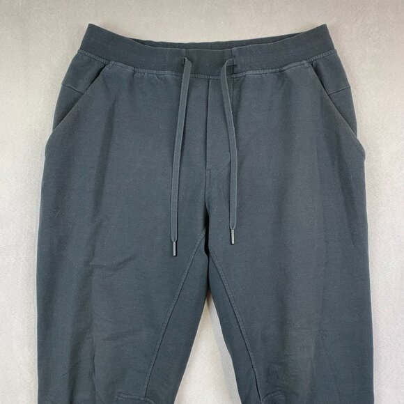 Lululemon Mens Sweatpants Large Black City Sweat Jogger Tapered Stretch M5AJTS - Picture 2 of 12